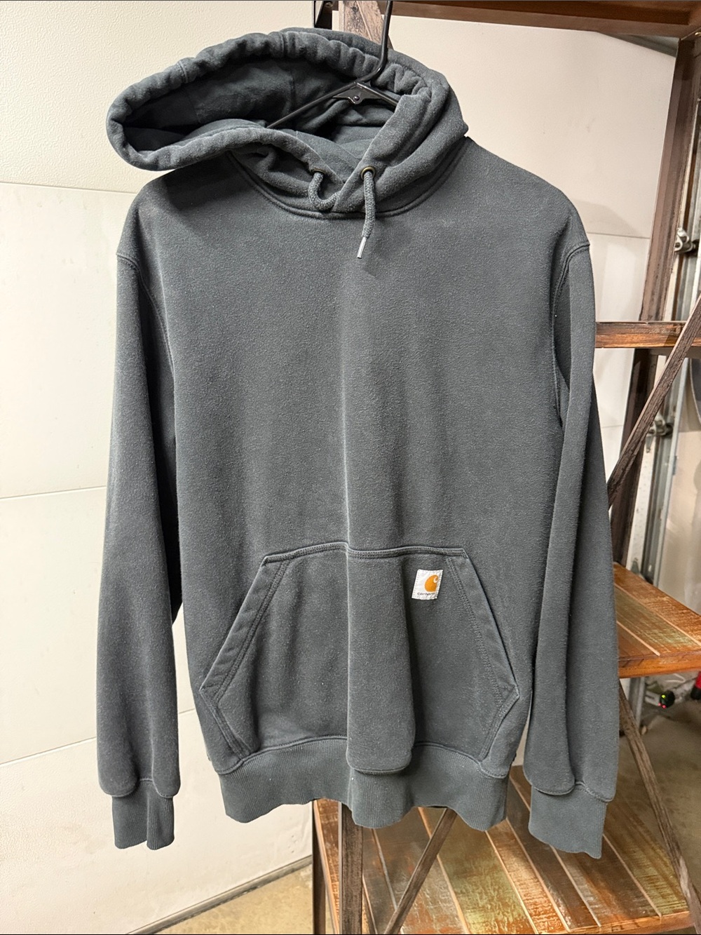Carhartt Charcoal Gray Pullover Hooded Sweatshirt